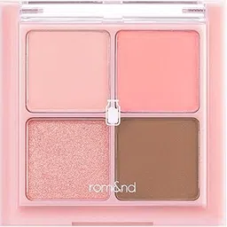 Rom&Nd Better than Eyes 4 Color Mini Eye Shadow Palette,Daily Natural Shades, Blendable, Rich Colors, Velvety Texture, Matte & Shimmer,Long Lasting (W02 Dry Peach Blossom)-image-49