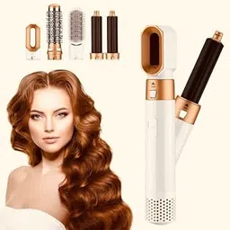 Drumstone 【Limited Time With 12 Years Warranty】 The 5-in-1 Hair Dryer (Brown) Brush is a multifunctional styling tool that combines the functionality of a hair dryer,air brush, hair styler_M22-image-27