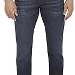 everblue Men Solid Stretchable Blue Tapered Slim Fit Light Fade Midrise Jeans-picture-22
