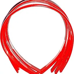 drishti Red Colour (8 mm) Plastic Hair Pack of 6-picture-16
