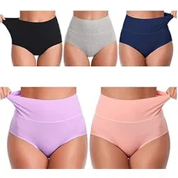 NanoEdge Women Full Coverage Soft Comfortable Briefs Panty Multipack of 3 Plus Size (40 Till 44 Assorted Color-picture-33