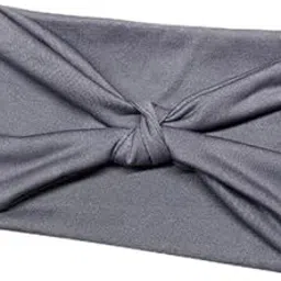 ujeavette 3xWomen's Wide Head Wrap Elastic Headband for Sports, Running, Yoga Gray-picture-21