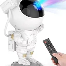 Plastic Astronaut Galaxy Projector Robot Star Sky Space Night Light LED Lamp With Remote 360 Adjustable For Home, Tents, Gifts, Baby, Bedroom Gaming Room And Dance Party (Mrpnlnsw)-picture-26
