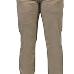 crimsoune club Men's Khaki 100% Cotton Straight Trousers-picture-11