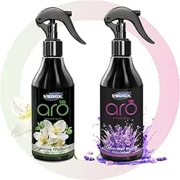 Vedox Aro Room Perfume Air Freshener Spray, Madurai Jasmine & Lavender Blush Fragrance, 200ml, Long-Lasting Room Perfume-picture-26