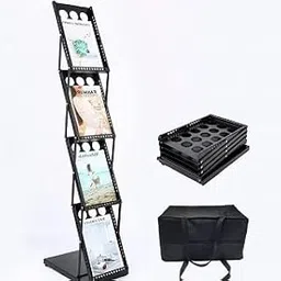 Abha Iron Catalogue Stand, Magazine Stand,Portable Brochure Stand, Catalogue Stand for Office and storefront-picture-29