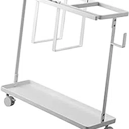 JAZZY PEARLS® Yoga Mat Storage Rack Roller Multifunctional Home Gym Fitness Organizer White-Sporting Goods-Fitness, Running & Yoga-Fitness Equipment & Gear-Exercise Mats-1 Yoga Mat Storage Rack-image-98