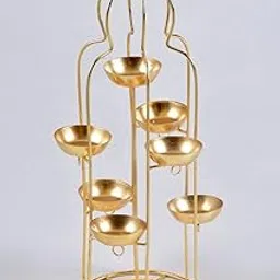 TOYXE Diya Stand for Home Decoration | T Light Holder Candle Stand | Diwali Decoration Item | Metal Depak Stand-picture-26