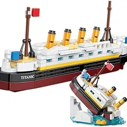 CIRBOX Creative DIY Cruise Boat Building Blocks | Plastic Model Ship Assembly Toy | Educational Construction Set for Kids & Adults-picture-20