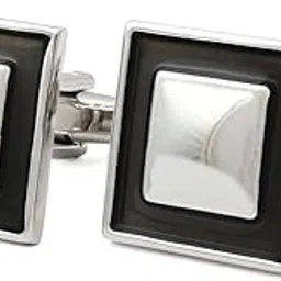 peluche Silver Resin Enamel Classy Cufflinks for Men-picture-52