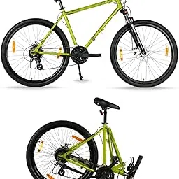 HORNBACK Xpand+ Foldable Mountain Cycle 27.5 Inch | Shimano 21-Speed Gear Bicycle for Adults & Teens | FSK Pro Suspension 100mm | Fully Assembled | Ideal for Men & Women Age 12+ | Radioactive Green-picture-10