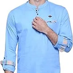 kuons avenue Men's Tailored Fit Cotton Short Kurta | Short Kurta for Men-picture-16