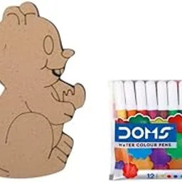 ESPtronics 1 Pc MDF Wooden Hamster Animals Cutouts for Kids Crafts Pre-Marked DIY Painting Kit for Art Projects Home Décor & School Activities with Sketch Colour-picture-16