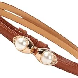 mippo Women’s Thin Belt for Dress and Sweater Super Slim Decorative Waist Belt for Outfits image 1