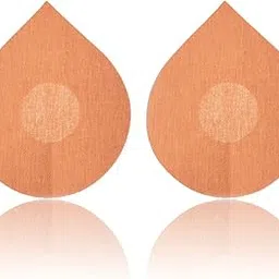 underneat Set of 5 Adhesive Stick On Reusable Adhesive Invisible Nipple Cover Petal Pasties Tape, Beige-picture-18