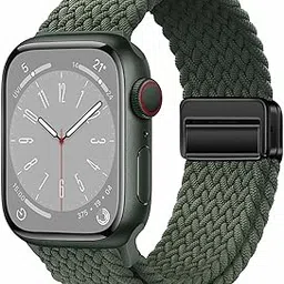 Braided Nylon Band Compatible with Apple Watch 42mm, 44mm, 45mm & 49mm, Adjustable Magnetic Clasp Strap for iWatch Series SE, SE2, Ultra 2,10 9, 8, 7, 6, 5, 4, 3 – Breathable Sport Loop for Men & Women-picture-31
