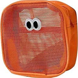 House of Quirk Cute Eye Mesh Cosmetic Bags, Makeup Bags Travel Makeup Organization Case, Makeup Brush Lipstick Case Storage Toiletry Bags (Inner Pocket, Orange)-picture-52