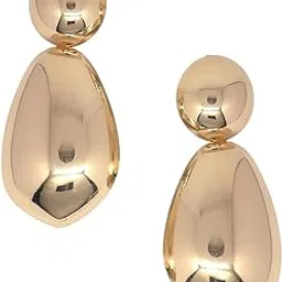 Jewellery Gold Extra Large Drop Earrings - Bold Gold Look - Statement Look - For Women & Girls Stylish Latest (MUE505_Z)- For Women & Girls Stylish Latest-image-20