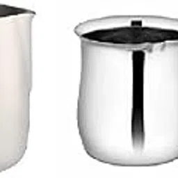 Dynore Stainless Steel Coffee Set Milk Jug and Coffee Warmer-2 Pcs-picture-29