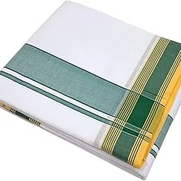 Pure Cotton 2inch Fancy Pavanch Border 9x5 Dhoti with Towel (9mulam Dhoti and 5mulam Towel)-picture-41