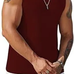 Mens Casual Tank Tops Waffle Knit Sleeveless Shirt Breathable Tank Shirts Summer Muscle Tee and Other Tank Tops B L2713N-image-79