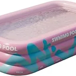 Bnf® Inflatable Swimming Pool Paddling Pool for Kids and Adults Lawn Outdoor Pink 2.1m|Home & Garden|Yard, Garden & Outdoor Living|Pools & Spas|Swimming Pools|Inflatable & Kid Pools-image-37