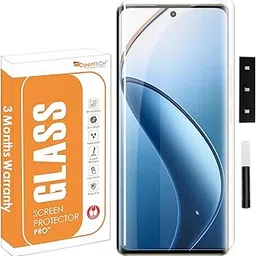 OpenTech® UV Tempered Glass Screen Protector Compatible For Realme P1 Pro / Realme 13 Pro / 13 Pro Plus / 12 Pro / 12 Pro Plus / 11 Pro / 11 Pro Plus / 10 Pro Plus (6.7 inches) Edge To Edge Coverage with Easy Installation Kit image 1