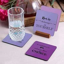 Crazy Sutra Premium HD Printed Standard Size Coasters for Tea Coffee Cups, Mugs, Beer Mugs, Cans Bar Glass, Home, Kitchen, Office, Desk Set of 4 Coasters (Cos-YouAlwaysHaveChoice2)-picture-54