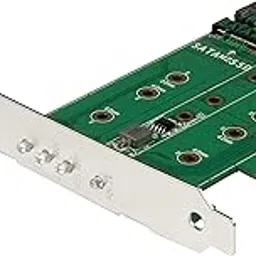 StarTech.com 3-Port M.2 SSD (NGFF) Adapter Card - 1 X PCIe (NVMe) M.2, x SATA III M.2(PEXM2SAT32N1) image 1