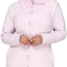 janiya Women's Woolen Button Closure,Fur Collar Neck,Stylish Winter Casual Wear Coat, Cardigan,Sweater. (3001)-picture-52