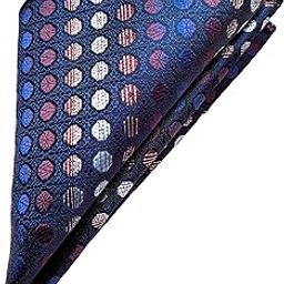 voici France - Premium Pocket Square Men Satin Wedding Handkerchief Multicolor Free Size (Blue Purple)-picture-2
