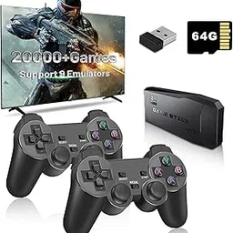 2024 Video Games for Kids 64G Video Game for Kids 4K Ultra HD Classic Games Console Built in 20000 Game in (64 TF Card) & 9 Emulator Console, HDMI Output TV Video Game Console Black (Limited Edition)-picture-21