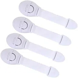 Mami Baby Safety Furniture Locks, Adjustable and Flexible with Adhesive Safety Lock for Kids, Child Safe Form Drawers, Cabinets, Fridge, Cupboard (White, Pack of 10)-image-98