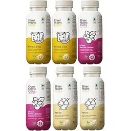 Overnight Oats with Vegan Protein | High Protein Oats Breakfast with Dietary Fibre | Just Add Milk | Ready in Minutes | 2 Banana Cake + 2 Mixed Berries + 2 Vanilla (Pack of 6, 50g Each)-picture-18