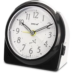 OREVA Alarm Table Clock with 4 Step Snooze Buzzer Sound (9.7 cm x 5.6 cm x 10.1 cm, AA3087)(Black)-picture-19