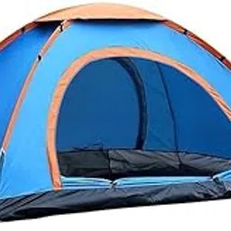 UJMART Outdoor Camping Hiking Beach Picnic Trekking Touriest Adventure Waterproof Polyester Portable Easy to Setup Fold Lightweight Carring Bag with Backpacking Dome Person Tent-image-2