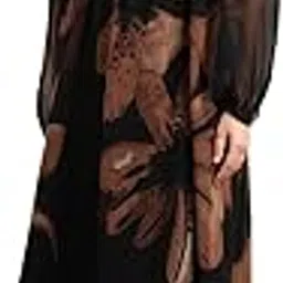 Women's Polyester Fit and Flare Midi Dress-image-21