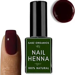 Sabz Organics Natural Nail Henna For Dark Mehendi Stain | Instant Halal Mehndi Nail Stain For Women | Ready-to-use Dark Colour Nail Mehendi (Dark Maroon)-image-88
