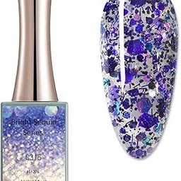 CANNI Gel Nail Polish Bright Sequin Gel Series Nail Gel UV Gel Nail Art Starter Manicure Salon DIY at Home - C316-picture-53