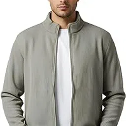 parcel yard Men’s Cotton Blend Full Zip Sweatshirt SoftTouch Zip-Up Sweatshirt-picture-32