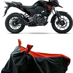 All Season Bike Cover for New Suzuki V-Strom SX 250 Bike Cover with Water-Resistant and Dust Proof Premium 190T Fabric_Red Stripe-image-7
