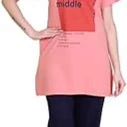 us reload Women Cotton Printed Night Suit Set | Soft & Comfortable Top & Pyjama Sleepwear for Women & Girls | Breathable Cotton Nightwear & Loungewear for Home & Sleep Pink (Size 3XL)-picture-32