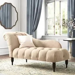 Rosewood 2 Seater Settee Sofa Diwan Couch for Home&Living Room (Beige 2)-picture-11