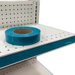 Decorative Gondola Shelving Vinyl Insert for Ticket Channel 130' x 1.25", Teal-picture-18