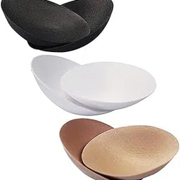 rokonic Bra Cups Pad for Women Round Cotton Cup Bra Pads Blouse Cups Pads(Black,Skin,White) Pack of 3-picture-29