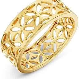 kisna 14KT/18KT Flore Yellow Gold Band-picture-35