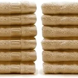 Mush Bamboo Face Towel | Ultra Soft, Absorbent & Quick Dry Towel for Facewash, Gym, Travel, Yoga. Recommended for Acne Prone Skincare (12, Brown) image 1