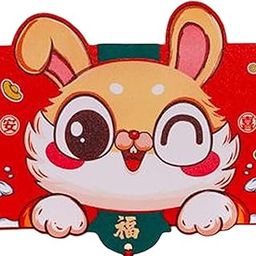 CALANDIS Chinese New Year Money Envelope New Year Party Lucky Money Pocket Rabbit Year Style D | Greeting Cards Party Supply | Party Supplies | Party Supplies |-picture-30