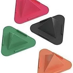 Portable Three-Sided Triangle Desktop Stand Mobile Paradise Universal Phone Pyramid Shape Holder Desktop Stand (Multi Color) (Pack of 4) Mobile Holder-picture-18