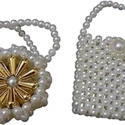Darsh Pearl Golden Purse for Radha Rani & Devi Idol – Toy Purse with Pearl Handle for Hanging On Idol Hand by The Kanha Storse-picture-45